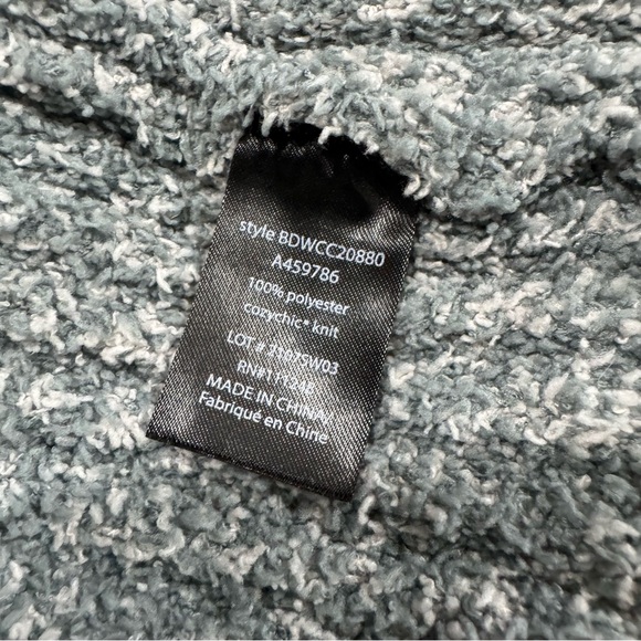 Barefoot Dreams CozyChic Cabin Cable Cardigan Sweater Open Front Size Large - Picture 9 of 10